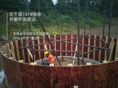 2018.0910总干渠147#接受井脚手架搭设